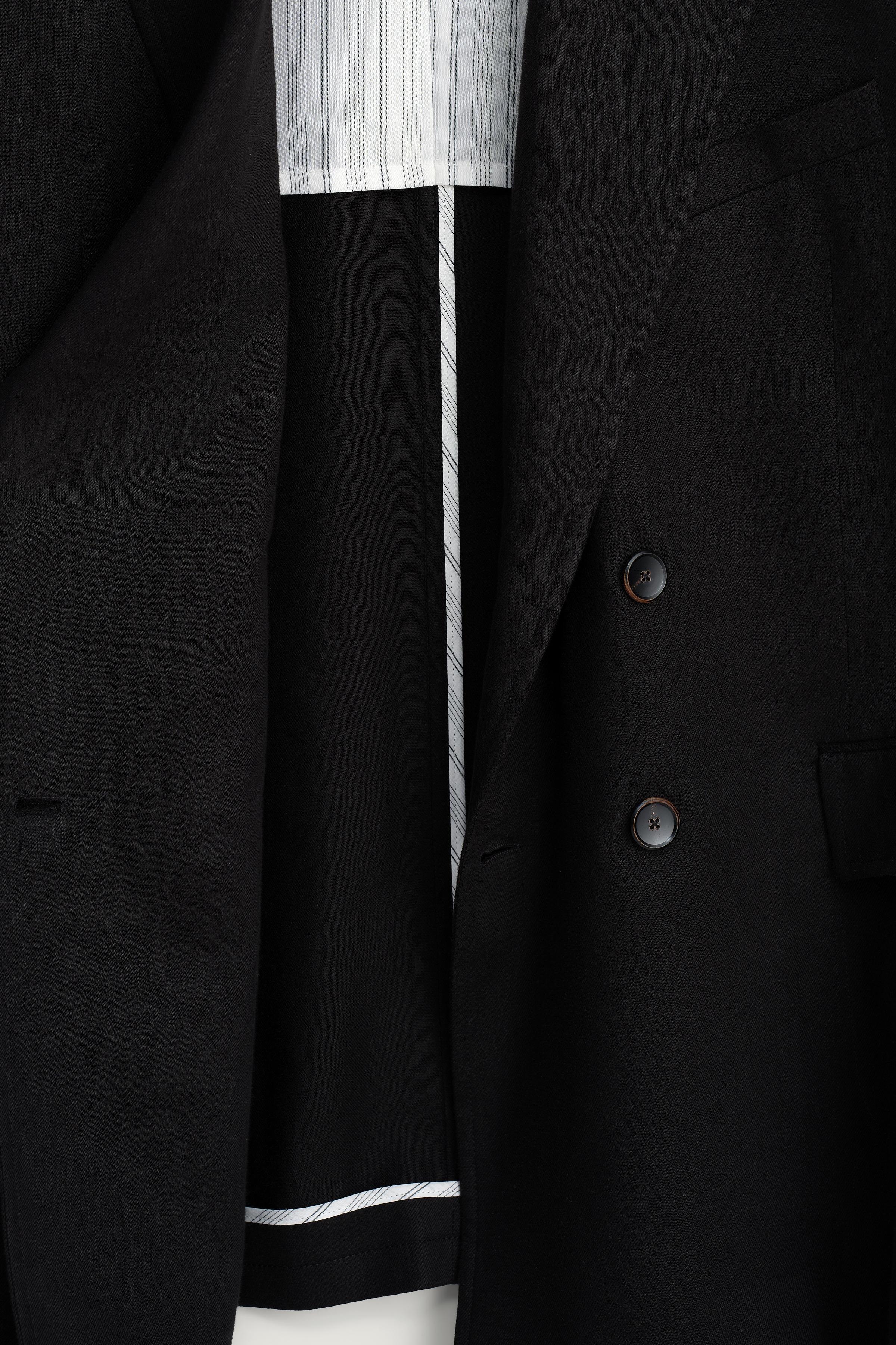 LINEN - LYOCELL DOUBLE BREASTED SUIT JACKET